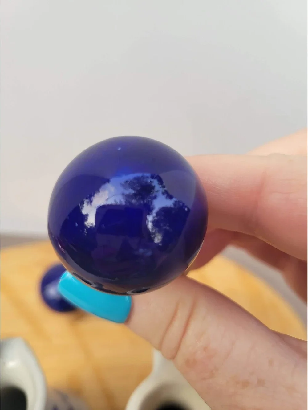 N/A blue ceramic